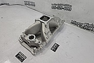 Edelbrock Aluminum GM V8 Intake Manifold BEFORE Chrome-Like Metal Polishing and Buffing Services / Restoration Services - Intake Polishing - Aluminum Polishing 