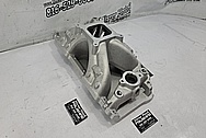 Edelbrock Aluminum GM V8 Intake Manifold BEFORE Chrome-Like Metal Polishing and Buffing Services / Restoration Services - Intake Polishing - Aluminum Polishing 