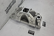 Edelbrock Aluminum GM V8 Intake Manifold BEFORE Chrome-Like Metal Polishing and Buffing Services / Restoration Services - Intake Polishing - Aluminum Polishing 