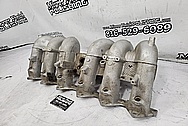 Aluminum Intake Manifold BEFORE Chrome-Like Metal Polishing and Buffing Services / Restoration Services - Aluminum Polishing - Intake Manifold Polishing 