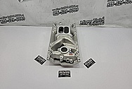 Edelbrock Performer RPM Aluminum Intake Manifold BEFORE Chrome-Like Metal Polishing and Buffing Services / Restoration Services - Aluminum Polishing - Intake Manifold Polishing