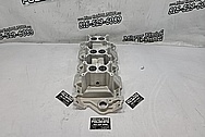 Weiand Aluminum Intake Manifold BEFORE Chrome-Like Metal Polishing and Buffing Services / Restoration Services - Aluminum Polishing - Intake Manifold Polishing