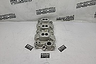 Edelbrock Aluminum Intake Manifold BEFORE Chrome-Like Metal Polishing and Buffing Services / Restoration Services - Aluminum Polishing - Intake Manifold Polishing