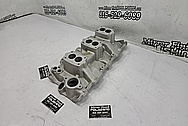 Edelbrock Aluminum Intake Manifold BEFORE Chrome-Like Metal Polishing and Buffing Services / Restoration Services - Aluminum Polishing - Intake Manifold Polishing