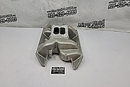 Indy Performance Aluminum V8 Intake Manifold BEFORE Chrome-Like Metal Polishing and Buffing Services / Restoration Services - Aluminum Polishing - Intake Manifold Polishing 