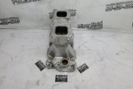 Weiand Aluminum Intake Manifold BEFORE Chrome-Like Metal Polishing - Aluminum Polishing - Intake Manifold Polishing Services