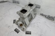 Weiand Aluminum Intake Manifold BEFORE Chrome-Like Metal Polishing - Aluminum Polishing - Intake Manifold Polishing Services