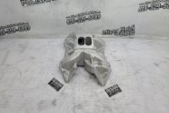 Aluminum Edelbrock Performer RPM Intake Manifold BEFORE Chrome-Like Metal Polishing and Buffing Services / Restoration Services - Intake Polishing - Edelbrock Polishing Service 