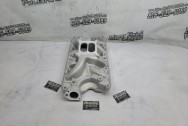 Edelbrock Performer RPM Aluminum Intake Manifold BEFORE Chrome-Like Metal Polishing - Aluminum Polishing - Intake Manifold Polishing Services