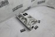 Edelbrock Performer RPM Aluminum Intake Manifold BEFORE Chrome-Like Metal Polishing - Aluminum Polishing - Intake Manifold Polishing Services