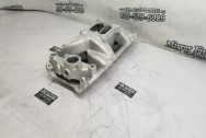 Edelbrock RPM Air Gap Aluminum Intake Manifold BEFORE Chrome-Like Metal Polishing - Aluminum Polishing - Intake Manifold Polishing Services