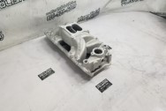 Edelbrock RPM Air Gap Aluminum Intake Manifold BEFORE Chrome-Like Metal Polishing - Aluminum Polishing - Intake Manifold Polishing Services