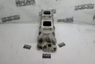 Weiand Aluminum Intake Manifold BEFORE Chrome-Like Metal Polishing and Buffing Services / Restoration Services - Intake Manifold Polishing Service 