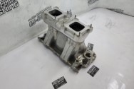 Weiand Aluminum Intake Manifold BEFORE Chrome-Like Metal Polishing and Buffing Services / Restoration Services - Intake Manifold Polishing Service 