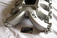 Chevrolet Camaro GM LS7 / LSX Aluminum Intake Manifold BEFORE Chrome-Like Metal Polishing and Buffing Services