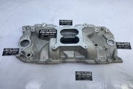 Chevy Big Block Aluminum Intake Manifold BEFORE Chrome-Like Metal Polishing and Buffing Services / Restoration Services - Aluminum Polishing - Intake Polishing Services