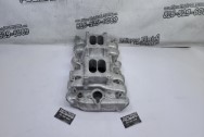 Offenhauser Aluminum Intake Manifold BEFORE Chrome-Like Metal Polishing - Aluminum Polishing - Intake Manifold Polishing Services