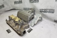 Ford Mustang GT Alumininum Upper and Lower Intake Manifold BEFORE Chrome-Like Metal Polishing - Aluminum Polishing - Intake Manifold Polishing Service