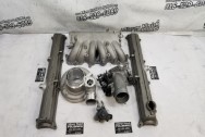 1993 - 1998 Toyota Supra Alumininum Intake Manifold Project BEFORE Chrome-Like Metal Polishing - Aluminum Polishing - Intake Manifold Polishing Service