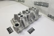 Aluminum Intake Manifold BEFORE Chrome-Like Metal Polishing - Aluminum Polishing - Intake Manifold Polishing Service