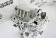 Holley EFI Aluminum Intake Manifold BEFORE Chrome-Like Metal Polishing | Intake Manifold Polishing | Aluminum Polishing Services