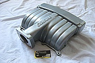 Ford Mustang Edelbrock Aluminum Intake Manifold BEFORE Chrome-Like Metal Polishing and Buffing Services