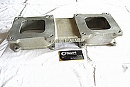 Aluminum Tunnel Ram Intake Manifold BEFORE Chrome-Like Metal Polishing and Buffing Services