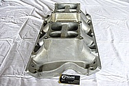 Aluminum Tunnel Ram Intake Manifold BEFORE Chrome-Like Metal Polishing and Buffing Services