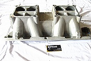 Aluminum Tunnel Ram Intake Manifold BEFORE Chrome-Like Metal Polishing and Buffing Services