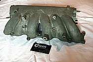 Toyota Supra Aluminum 2JZ-GTE Aluminum Intake Manifold BEFORE Chrome-Like Metal Polishing and Buffing Services