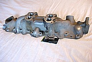 Aluminum V8 Flathead Intake Manifold BEFORE Chrome-Like Metal Polishing and Buffing Services