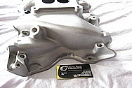 Blue Thunder Ford Cleveland 351 Aluminum V8 Intake Manifold BEFORE Chrome-Like Metal Polishing and Buffing Services