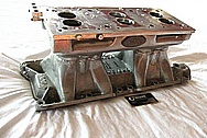 Vintake Weiand Tunnel Ram Aluminum Intake Manifold BEFORE Chrome-Like Metal Polishing and Buffing Services