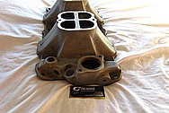 Weiand 350 Chevrolet 1940 Coupe Aluminum V8 Intake Manifold BEFORE Chrome-Like Metal Polishing and Buffing Services