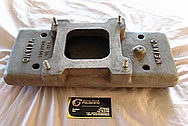 Weiand 350 Chevrolet 1940 Coupe Aluminum V8 Intake Manifold BEFORE Chrome-Like Metal Polishing and Buffing Services