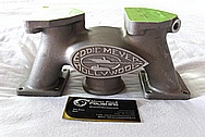 Eddie Meyer Hollywood Aluminum Intake Manifold BEFORE Chrome-Like Metal Polishing and Buffing Services