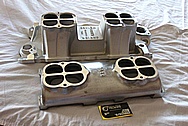 Weiand V8 Aluminum Intake Manifold BEFORE Chrome-Like Metal Polishing and Buffing Services