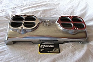 Weiand V8 Aluminum Intake Manifold BEFORE Chrome-Like Metal Polishing and Buffing Services