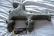 1957 Chevy Truck Engine Cast Iron Intake Manifold BEFORE Chrome-Like Metal Polishing and Buffing Services / Restoration Services 