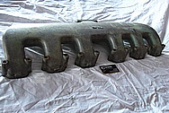 1957 Chevy Truck Engine Cast Iron Intake Manifold BEFORE Chrome-Like Metal Polishing and Buffing Services / Restoration Services 