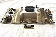 Edelbrock Performer RPM Aluminum Intake Manifold BEFORE Chrome-Like Metal Polishing and Buffing Services / Restoration Services 