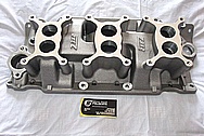 Z3X2 SBC Aluminum Intake Manifold BEFORE Chrome-Like Metal Polishing and Buffing Services / Restoration Services