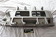 Weiand Aluminum Blower Intake Manifold BEFORE Chrome-Like Metal Polishing and Buffing Services / Restoration Services