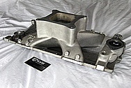 Weiand Team G Aluminum Intake Manifold BEFORE Chrome-Like Metal Polishing and Buffing Services / Restoration Services