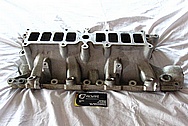 Ford Mustang Edelbrock Upper and Lower Aluminum Intake Manifold BEFORE Chrome-Like Metal Polishing and Buffing Services / Restoration Services