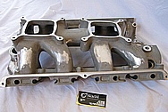 V8 Aluminum Intake Manifold BEFORE Chrome-Like Metal Polishing and Buffing Services