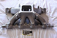 Trick Flow Aluminum V8 Intake Manifold BEFORE Chrome-Like Metal Polishing and Buffing Services / Restoration Services 