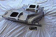 Edelbrock STR12 Aluminum V8 Intake Manifold BEFORE Chrome-Like Metal Polishing and Buffing Services / Restoration Services 