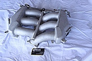 Nissan GTR Aluminum Intake Manifold BEFORE Chrome-Like Metal Polishing and Buffing Services / Restoration Services 