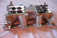 Holley EFI Aluminum Intake Manifold BEFORE Chrome-Like Metal Polishing and Buffing Services / Restoration Services 